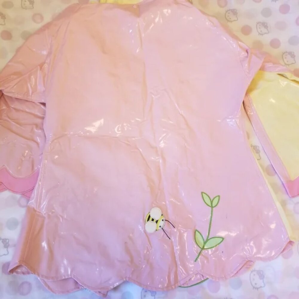 Kidorable Little Girl flower rain coat size 6 - Picture 4 of 8